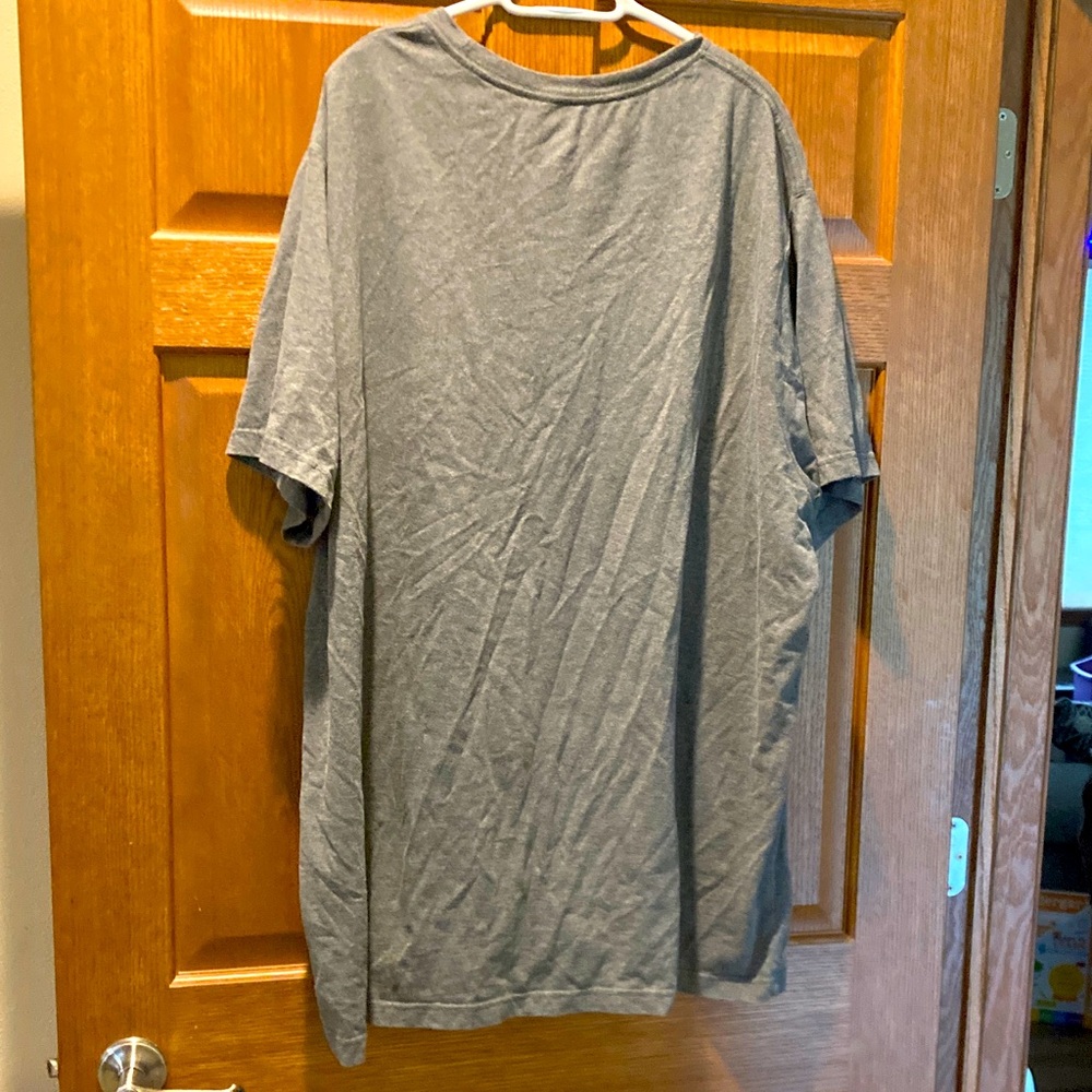 Gray short sleeve tee - heathered look - 4XL
